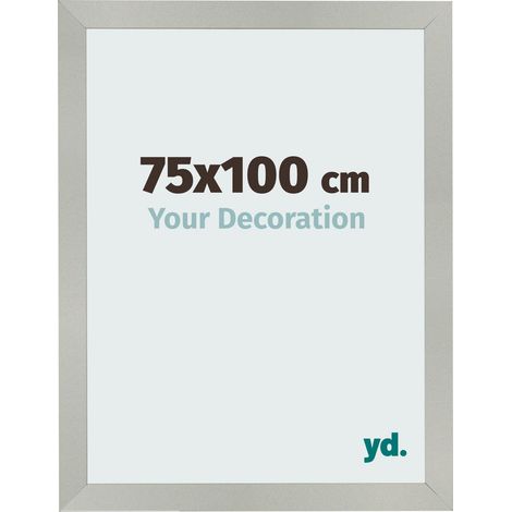 yd. - Cadre photo 75x100 - Argent Mat - MDF - Bologna (1/5)