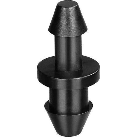 Lot de 50 embouts de raccordement pour tuyau d'arrosage goutte à goutte de 1/4 pouce, embouts cannelés pour tuyau d'arrosage goutte à goutte de 1/4 pouce, adaptés aux systèmes d'arrosage de jardin dom (1/4)