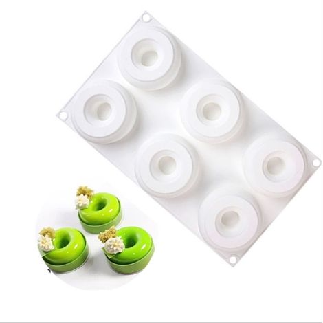 Molde de silicona para donas individuales Donas con agujero Donaty (1/2)
