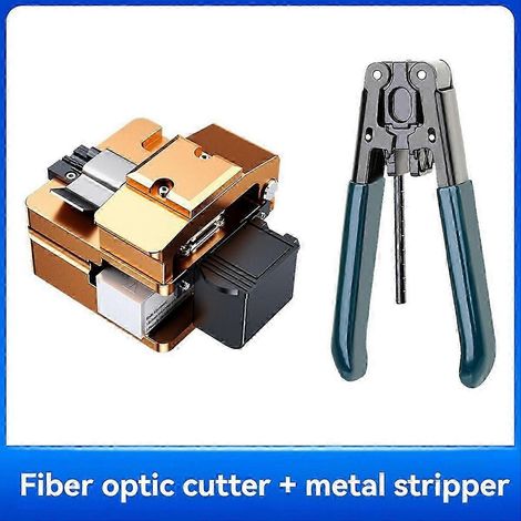 Cliveuse et dénudeuse de fibres optiques compatibles avec les câbles optiques de 0,25 mm, 0,9 mm et 3,0 mm. (1/5)
