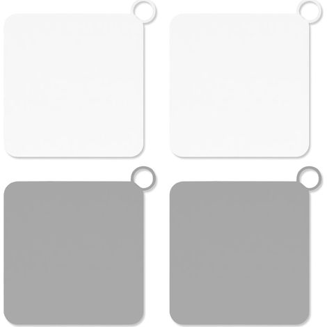 4 Pièces Bouchon de Vidange en Silicone Anti-Odeur, 14.7cm Bouchon Douche Anti Odeur, Bouchon Évier pour Cuisine, Salle de Bain, Buanderie (Blanc (1/5)