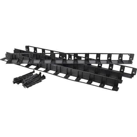 AWTOOLS Borde para Césped Flex-Border 4m, delimitación flexible, plástico resistente, fácil instalación, protección contra invasión de césped, color estándar