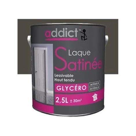 Vernice smalto nitro satinato da 2,5 litri grigio antracite - Addict