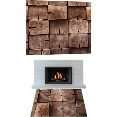 SOPORTE DE CRISTAL PARA CHIMENEA, CRISTAL TEMPLADO, DIMENSIONES 52x50 cm, CON GRÁFICOS BALE (1/5)