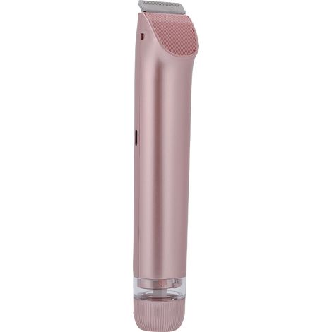 Tondeuse maillot 2 en 1 pour femme, sans fil, double tête, étanche IPX7, pour rasage sur peau sèche ou humide, couleur or (1/5)