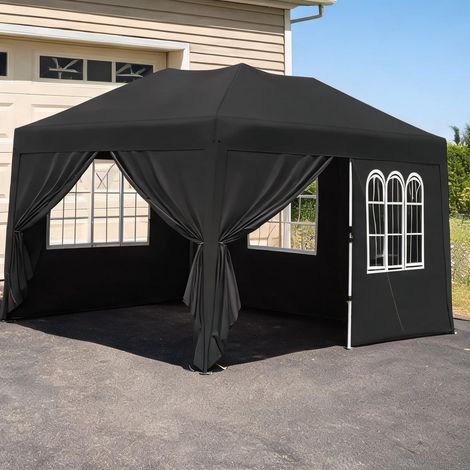 Gazebo rectangulaire pop-up avec moustiquaires et toit (1/5)