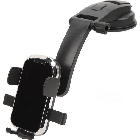 Support téléphone ventouse rotation 360° mains libres pour voiture tableau de bord pare-brise (1/5)