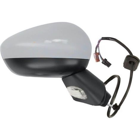 Rétroviseur électrique droit à peindre base noire Citroen C3 2 2009-2016