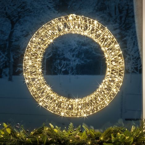 Lighted Christmas Wreath (50cm) (1/5)