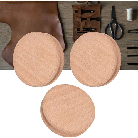 Dix articles à vendre : disque de ponçage en bois de hêtre, outils de finition des bords et de ponçage du cuir, outils pour le travail du cuir à faire soi-même. (1/5)