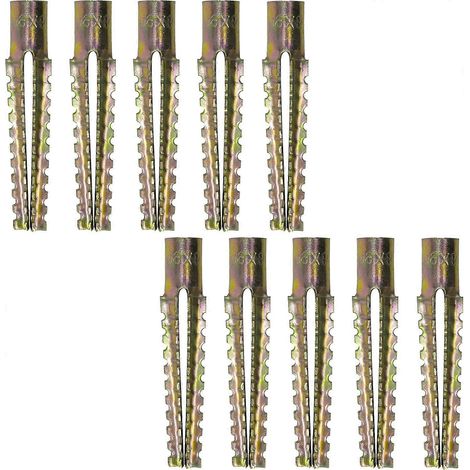 Lot de 10 chevilles d'expansion métalliques M8x60mm pour la fixation du béton et du béton cellulaire. (1/5)