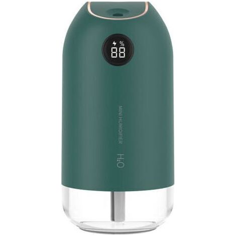 Humidificateur d'air 500ML, humidificateur d'air à ultrasons silencieux pour bébé, éteint automatiquement l'humidificateur d'air domestique, utilisé pour le yoga dans la chambre et le bureau, a (1/5)