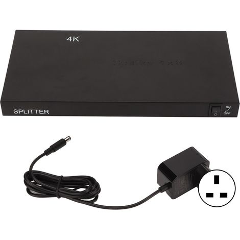 Répartiteur HDMI 4K 1x8 avec chargeur, distributeur audio-vidéo pour PS3/4/5, Switch, TV, moniteur, PC, prise UK (1/5)