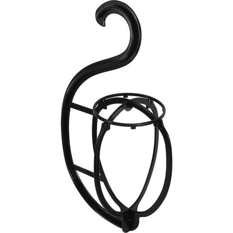 Supporto per parrucche portatile nero migliorato, appendiabiti stabile e rimovibile, espositore per parrucche lunghe e posticci, montaggio rapido e versatile per negozi.