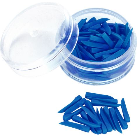 100 coins de diastème dentaire bleus, jetables pour comblement dentaire, outil de soin buccal – fournitures de dentisterie. (1/5)