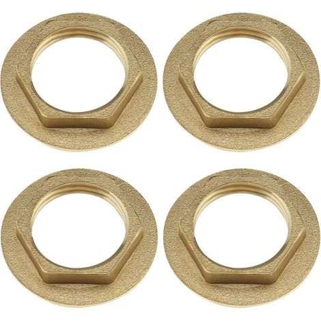 The Lord of the Tools 4pcs 1/2 pouce Écrou Arrière à Bride Robinet en Laiton Écrou de Raccord de Plomberie pour Robinets de Lavabo Salle de Bain Raccords de Plomberie Accessoires Matériel