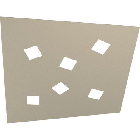 Plafoniera Moderna Note Metallo Sabbia 6 Luci Gx53 73Cm (1/5)
