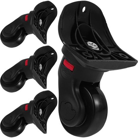 4 Pièces Roulette Pivotante 360 Degrés pour Valise Maquillage, (1/5)