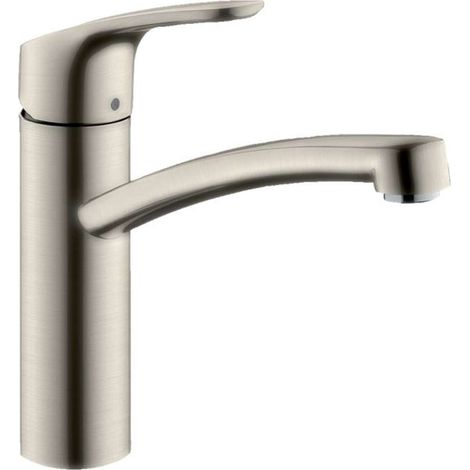 Hansgrohe Focus M41 - Miscelatore monocomando 160 per lavello, simil inox 31806800 (1/3)
