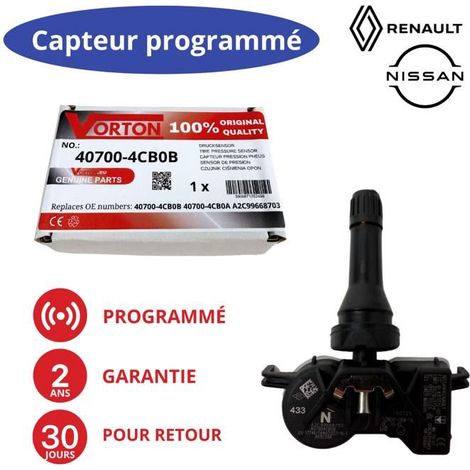 TPMS tire pressure sensor programmed wheel valve RENAULT Escape V Kadjar Megane IV Scenic IV Talisman Koleos II Zoe