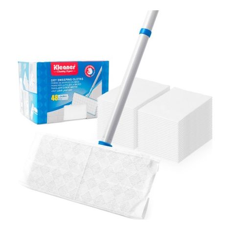 Ricariche per mocio GSG 22x30cm (confezione da 48) per asciugare e spazzare, alta qualità e durata (1/5)