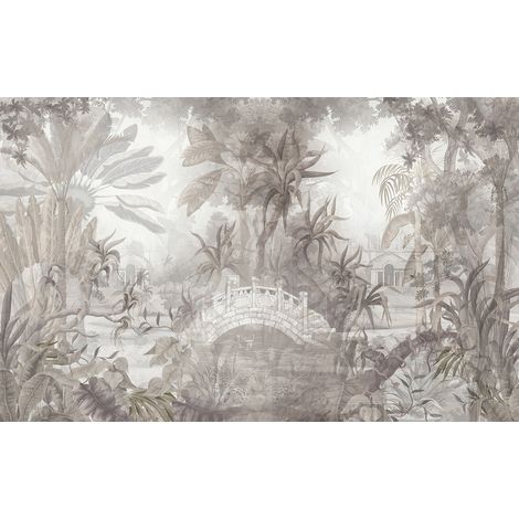 Papier peint panoramique - Forêt Tropicale - 130 cm x 81 cm (1/2)