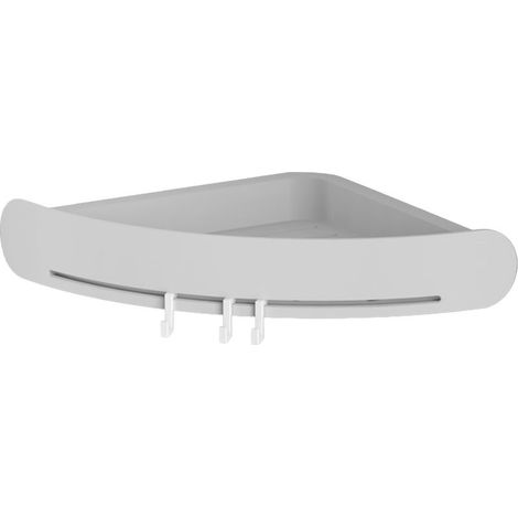 Étagère murale de rangement innovante pour salle de bain, support triangulaire pour toilettes, gris (1/5)