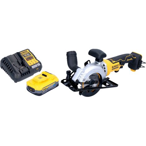 Sierra circular sin cable DeWalt DCS 571 H1 18 V 115 mm sin escobillas + 1x batería Powerstack 5,0 Ah + cargador (1/5)