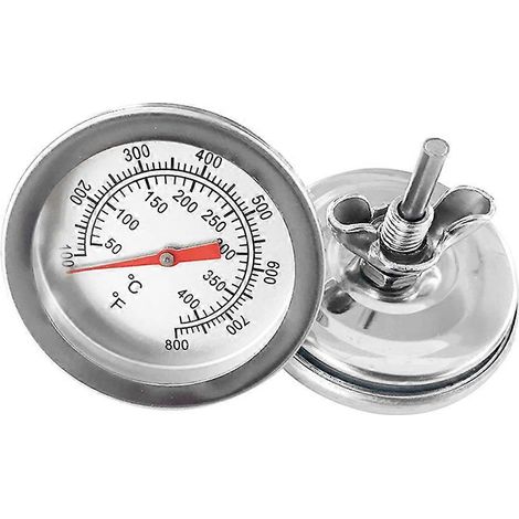 Thermomètre pour barbecue au charbon de bois, thermomètre pour fumoir à bois, thermomètre pour barbecue, thermomètre Fahrenheit / 50400 (1/5)