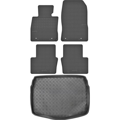 Set di tappetini in gomma per auto e tappetino per bagagliaio per Mazda CX-3 Crossover dal 2015 al 2018. (1/5)