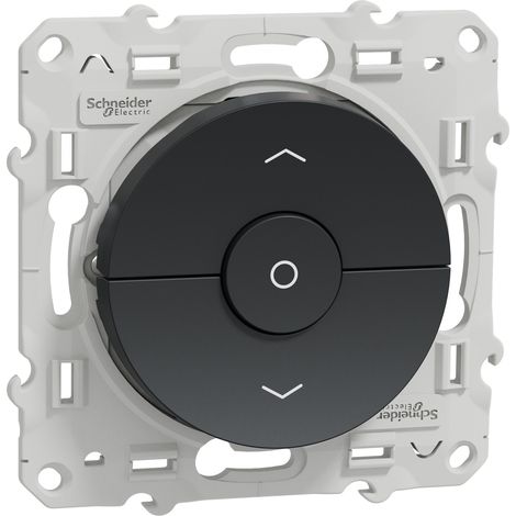 Odace - Schalter anthrazit - 3 Tasten Hoch/Runter/Stop für Rollläden - SCHNEIDER ELECTRIC - S540208