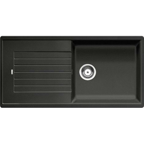 Blanco – Évier composite de granit SILGRANIT PuraDur II – Simple bac XL avec égouttoir – Couleur anthracite – Dimensions 1000 x 500 mm
