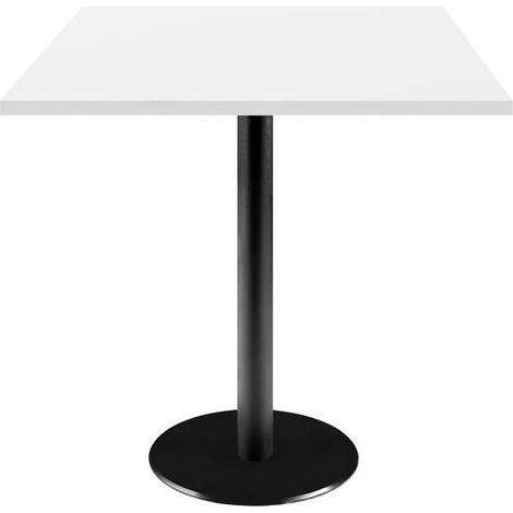 Table 70 x 70 cm - modèle Rome blanc uni