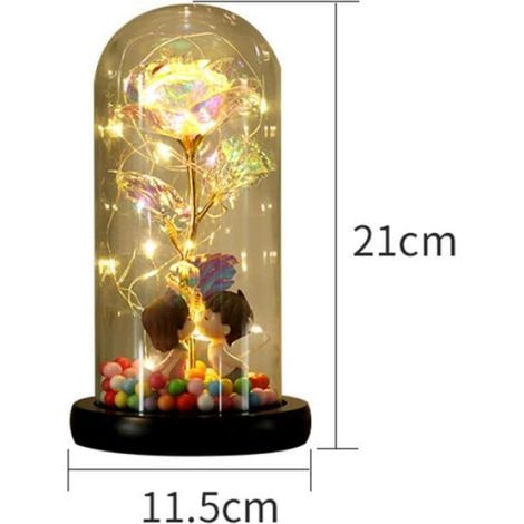 FLEUR-PLANTE ARTIFICIELLE - FLEUR SECHEE Rose pour la Saint-Valentin, style-1 1 (1/4)