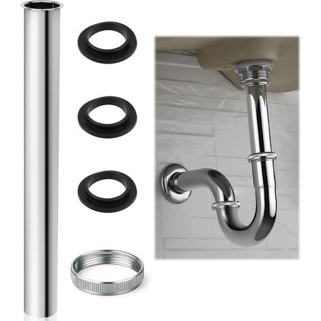 Tuyau submersible siphon 300 mm, rallonge siphon en acier inoxydable (1/5)