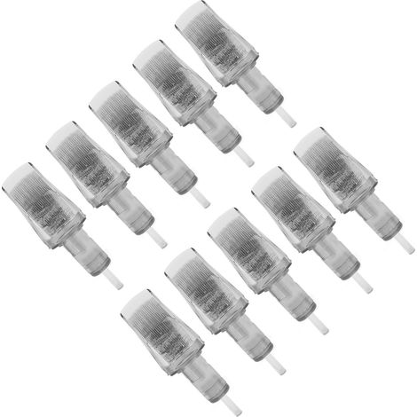 10 cartouches d'aiguilles de tatouage, plat professionnel en acier inoxydable, jetable, 1239M1, lot de 10 pour ombrage (1/5)