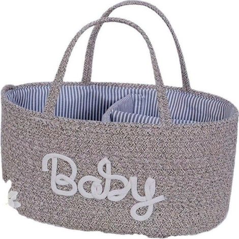 Panier De Rangement - Tissé En Polypropylène - Pour Chambre Bébé Salon Ou Bureau - Lot De 3 (1/5)