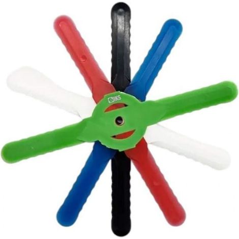 Set di 10 lame di ricambio per tagliabordi o decespugliatore, in plastica resistente, di alta qualità, ideali per un taglio rapido ed efficiente, multicolore. (1/5)