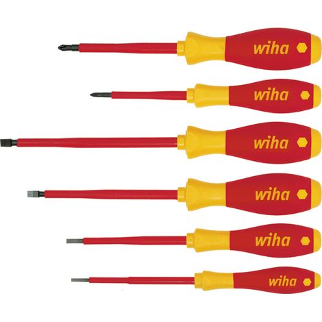 Wiha Set di giravite SoftFinish® electric A taglio, Phillips, 6 pz. (00833)