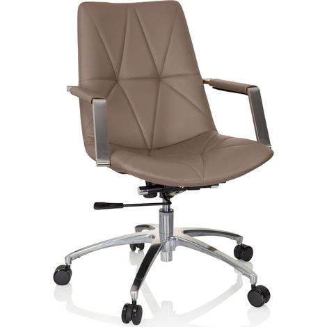 Bürostuhl / Drehstuhl SARANTO II Kunstleder macchiatobraun hjh OFFICE (1/5)