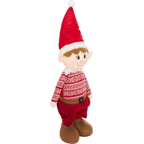 Lutin de Noël debout tête en feutrine 2 modèles assortis - Feeric lights & christmas (1/5)