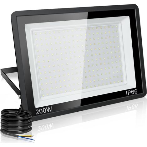 200W Projecteur LED Exterieur 20000LM IP66 Imperméable spot led exterieur Super Brillant Eclairage Extérieur Blanc Sécurité spot led pour stades, usines, Parking, garage, jardin (1/5)