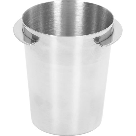 Doseur à café en acier inoxydable 58 mm, poignée universelle pour machine à café, doseur de café en poudre, argent (1/4)