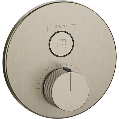 Juego de termostato Gessi HI-FI listo para montar, con pulsador