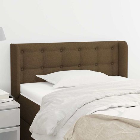 vidaXL Cabecero de tela gris oscuro 103x16x78/88 cm (1/5)