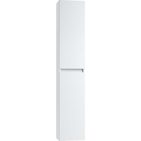 Armoire haute Kora 2.0 2 portes laquées blanc mat 300x1600x270mm