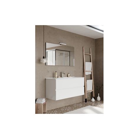 MOBILE BAGNO EASY 2C SOSPESO 100 BIANCO LUCIDO