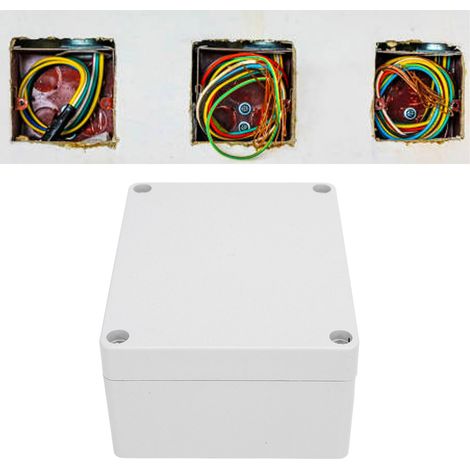 IP65 wasserdichte Anschlussdose 115 x 90 x 55 mm, elektrische Außenanschlussdose aus ABS (1/5)