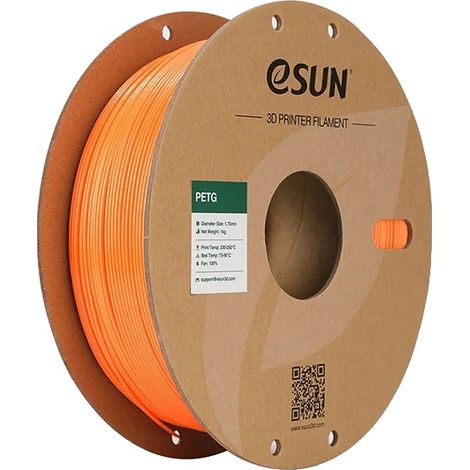 Filament d'imprimante 3D, matériau PETG, excellente résistance, Orange solide (1/2)