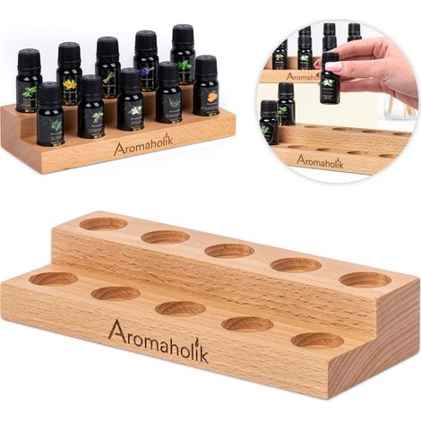Supporto per oli essenziali 10x10ml Organizer in legno  Espositore